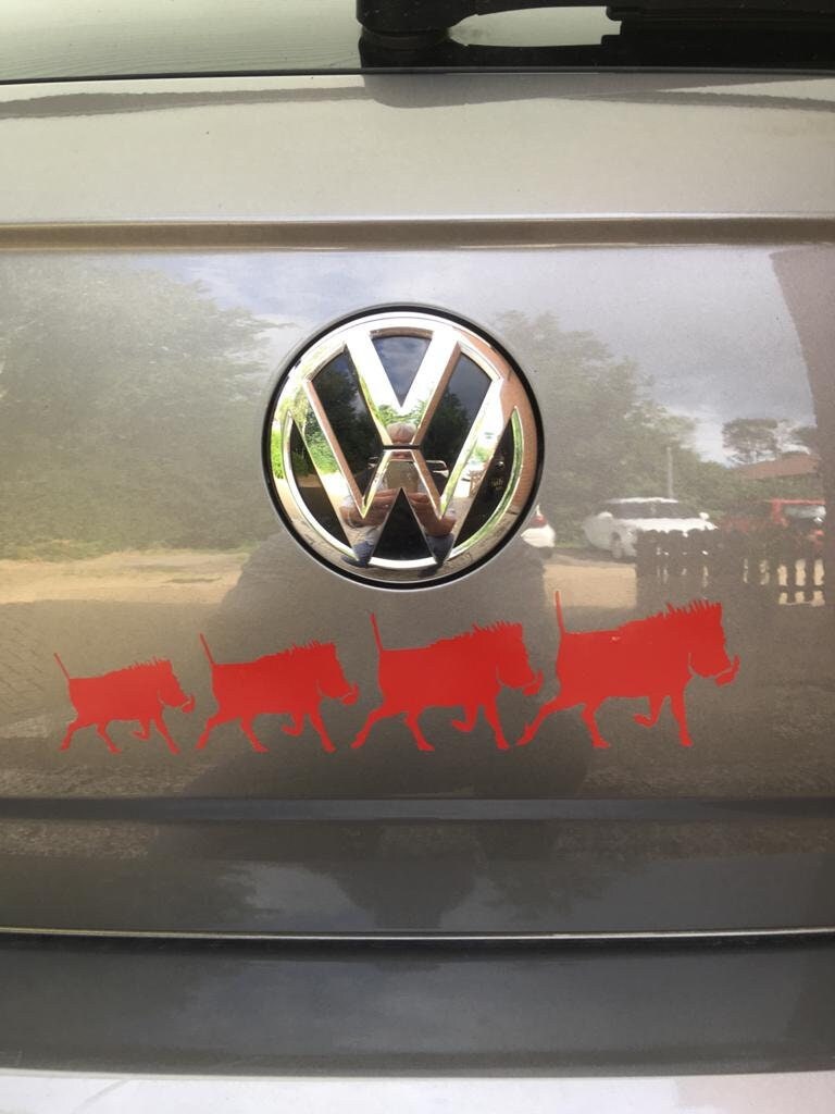 Warthog sticker | Car Van Truck Jeep Caravan 4x4 Laptop Vinyl Decal Sticker | wild pig